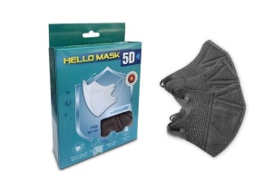 KHẨU TRANG 5D HELLO MASK  ( Màu Đen - 10 Cái / Hộp )